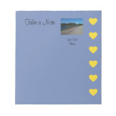 Harten Fotograferen Sjabloon Notitieblok (Voorkant)