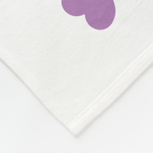 Harten foto's collage Fleece Blanket - horizontaal (Hoek)