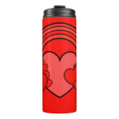 'Harten' Galore' tumbler Thermosbeker (Voorkant)