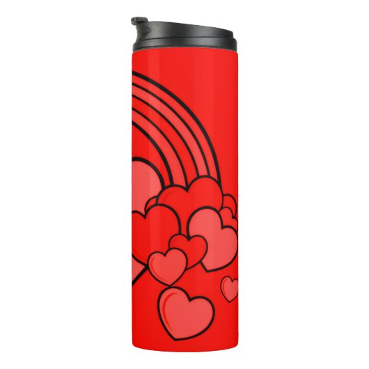 'Harten' Galore' tumbler Thermosbeker (Geroteerd rechts)
