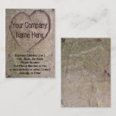 Harten gekaard in bomen, Natuur Visitekaartje (Voorkant / Achterkant)