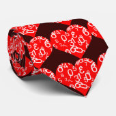 Harten Gelijk Stropdas (Opgerold)