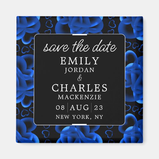 Harten genoeg elegante bruiloft magneet (Voorkant)