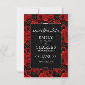 Harten genoeg elegante bruiloft save the date (Voorkant)