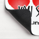 Harten, geschreeuw en bitten Apple Mousepad Muismat (Hoek)