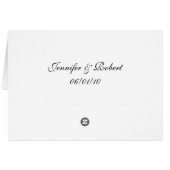 Harten getwijnd met Floral Border in White Silver (Achterkant Horizontaal)