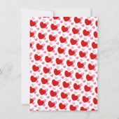 Harten, Glitter en Goud! Valentijn 1e verjaardag Kaart (Achterkant)