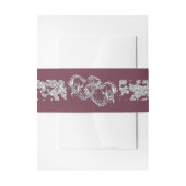 Harten & glitter - Lavendel Uitnodigingen Wikkel (Voorkant Voorbeeld)