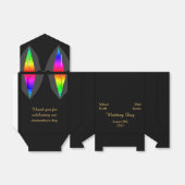 Harten gloed met Pride Gay Wedding Favor Box Bedankdoosjes (Uitgevouwen)