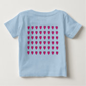 Harten - Groeiende liefde Baby T-Shirt (Achterkant)