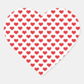 Harten Hart Sticker (Voorkant)