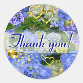 HARTEN & HYDRANGEAS ~ Envelope Sealers # 2 Ronde Sticker