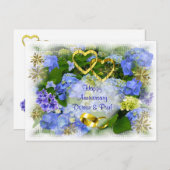 HARTEN & HYDRANGES ~ BRIEFKAART (Voorkant / Achterkant)