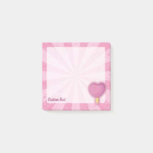 Harten IJslolly Post-it® Notes (Voorkant)