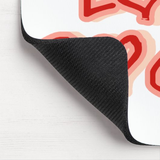 Harten Ik hou van honden Muismat (Hoek)