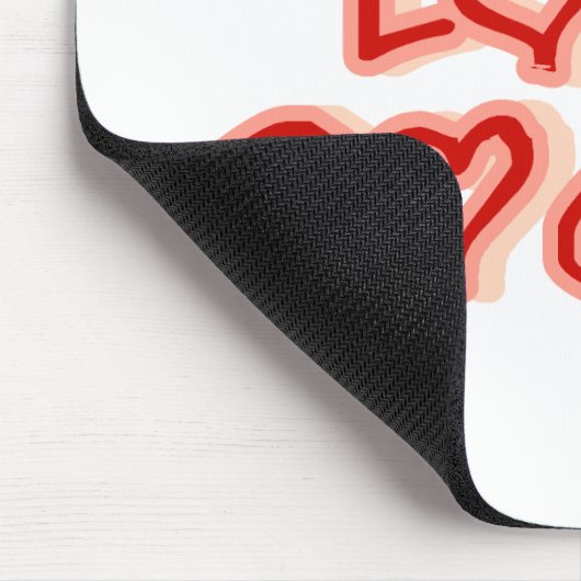 Harten Ik hou van honden Tshirts en geschenken Muismat (Hoek)