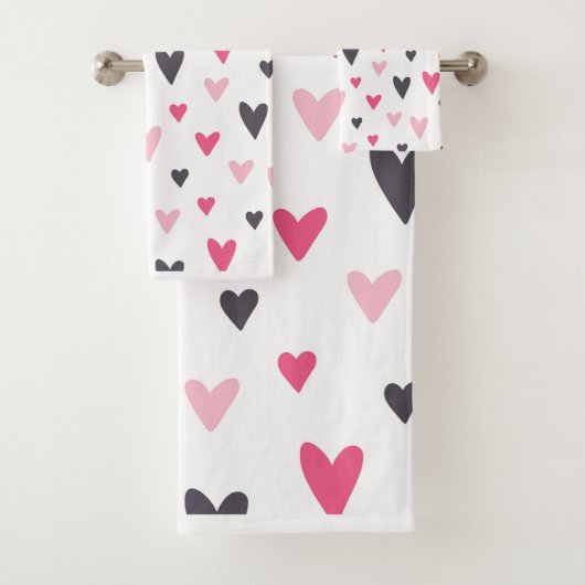 Harten Illustratie Bad Handdoek (Insitu)