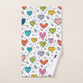 Harten Illustratie Bad Handdoek (Handdoek)