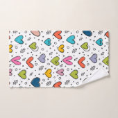 Harten Illustratie Bad Handdoek (Handdoek)