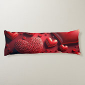 Harten in 3D Lichaamskussen (Achterkant)