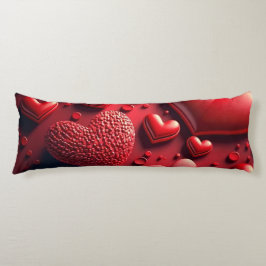 Harten in 3D Lichaamskussen