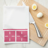 Harten in alle richtingen theedoek (Quarter Fold)