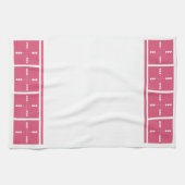 Harten in alle richtingen theedoek (Horizontaal)