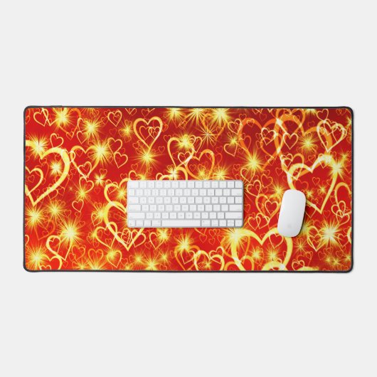 Harten in brand bureaumat (Keyboard & Muis)