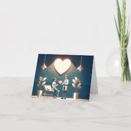 Harten in brand kaart