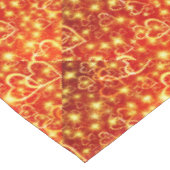 Harten in brand tafelkleed (Gekanteld)