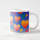 Harten in de lucht | grote koffiekop (Rechts)