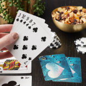 Harten in de oceaanspeelkaarten pokerkaarten (Insitu)