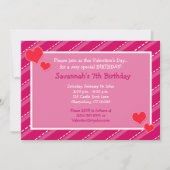 Harten in de Valentijnsdag van Dashes Birthday Uit Kaart (Voorkant)