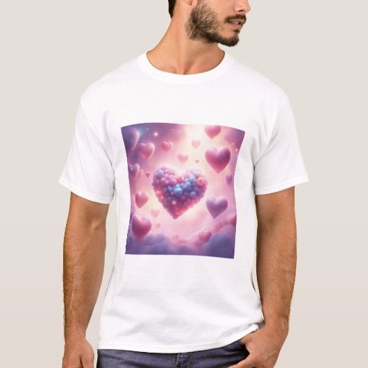 Harten In De Wolken T-shirt (Voorkant)