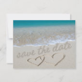 Harten in de zand "Save the Date" Save The Date (Voorkant)
