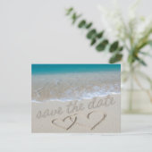 Harten in de zand "Save the Date" Save The Date (Staand voorkant)