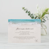 Harten in de zandstrand accommodaties informatiekaartje (Staand voorkant)