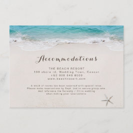 Harten in de zandstrand accommodaties informatiekaartje