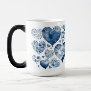 Harten in Delfts Blauw Magische Mok