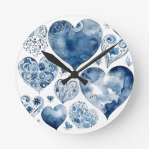 Harten in Delfts Blauw