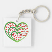 Harten in harten Sleutelhanger (Achterkant)