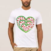 Harten in het hart Mannen T-shirt (Voorkant)