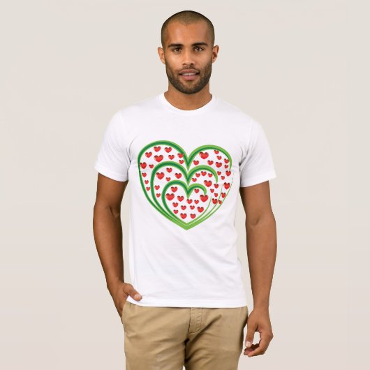 Harten in het hart Mannen T-shirt (Voorkant volledig)