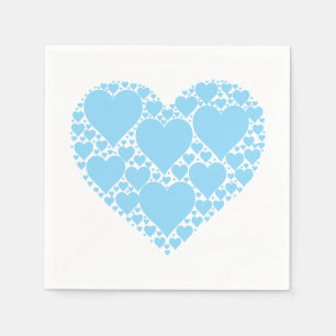 Harten in het hart servetten