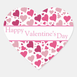 Harten in het hartzegel hart sticker