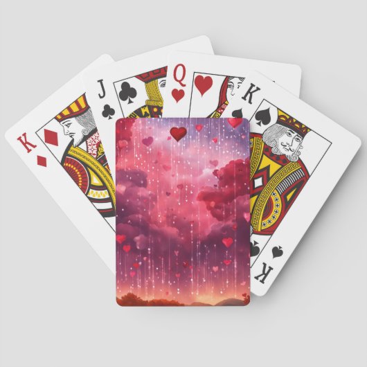 harten in het spel pokerkaarten (Achterkant)