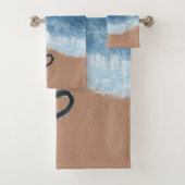 Harten in het zand bad handdoek (Insitu)