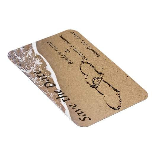 Harten in het Zand Bewaar de datum Magneten (Rechterzijde)