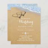 Harten in het Zand Tropische Beach Ocean Budget We (Voorkant / Achterkant)