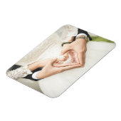 Harten in onze handen bruiloft magneet (Linkerzijde)